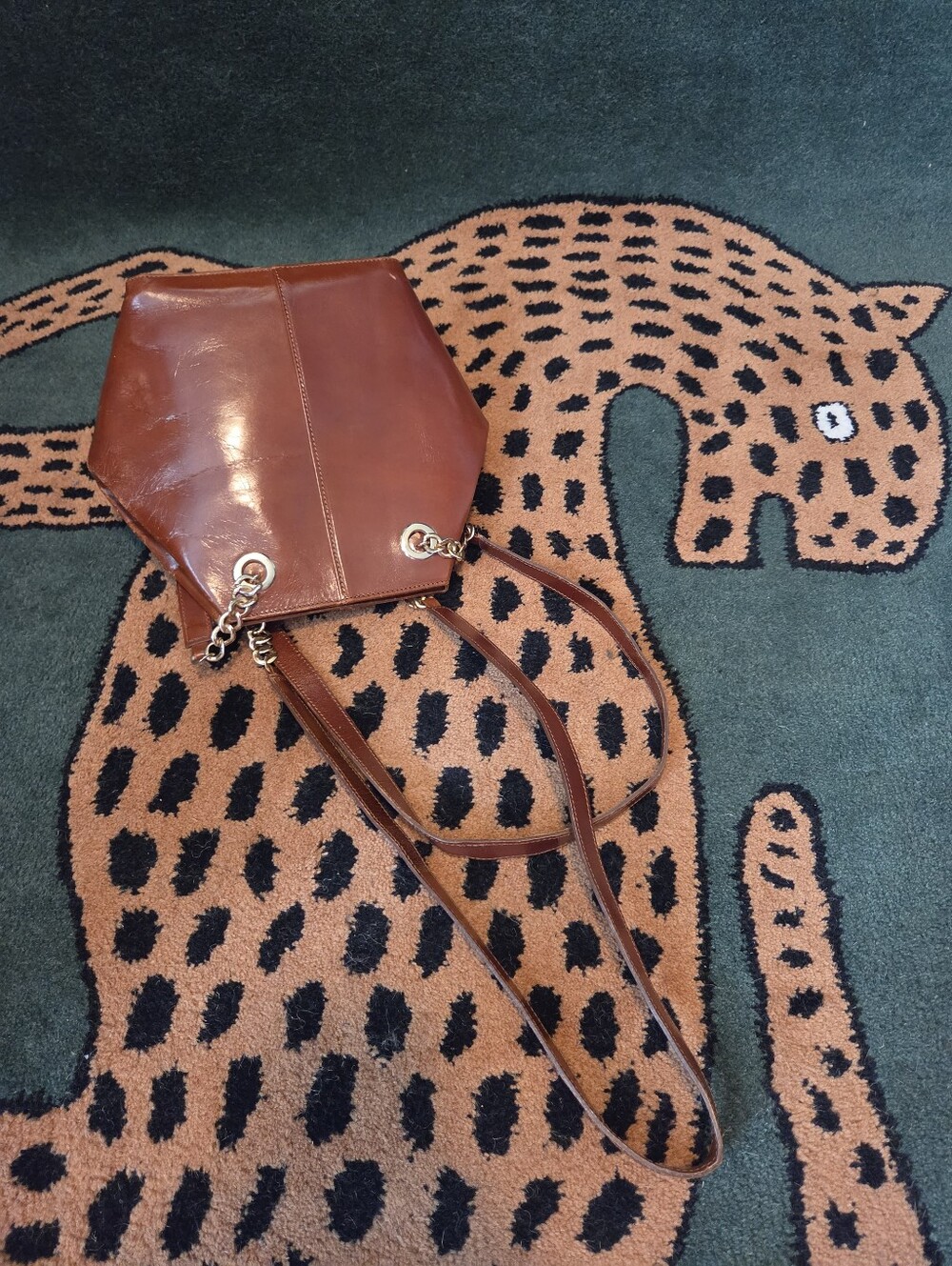 Cristian Ginuine Leather Made In Italy - Vintage Brown Leather Shoulder Bag